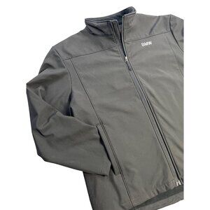 Oobe Mens BMW Black Soft shell Jacket Coat Fleece Lined Full Zip XXL 2XL
